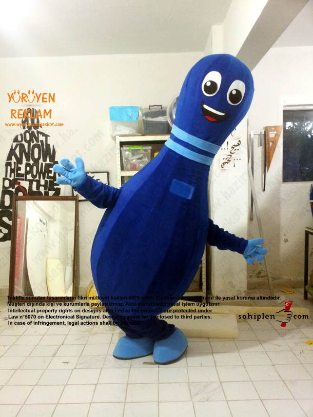 Lobut maskot kostümü maskot kostümü