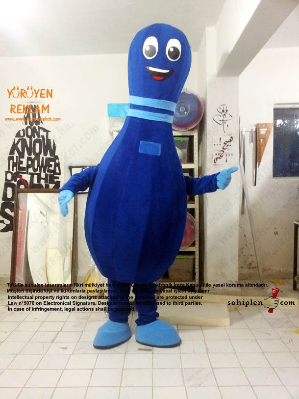 Lobut maskot kostümü maskot kostümü
