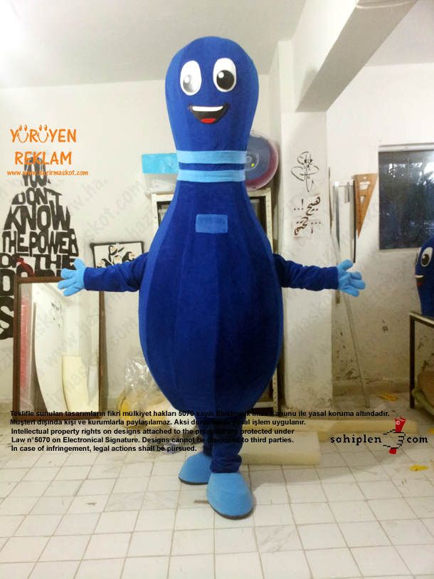 Lobut maskot kostümü maskot kostümü