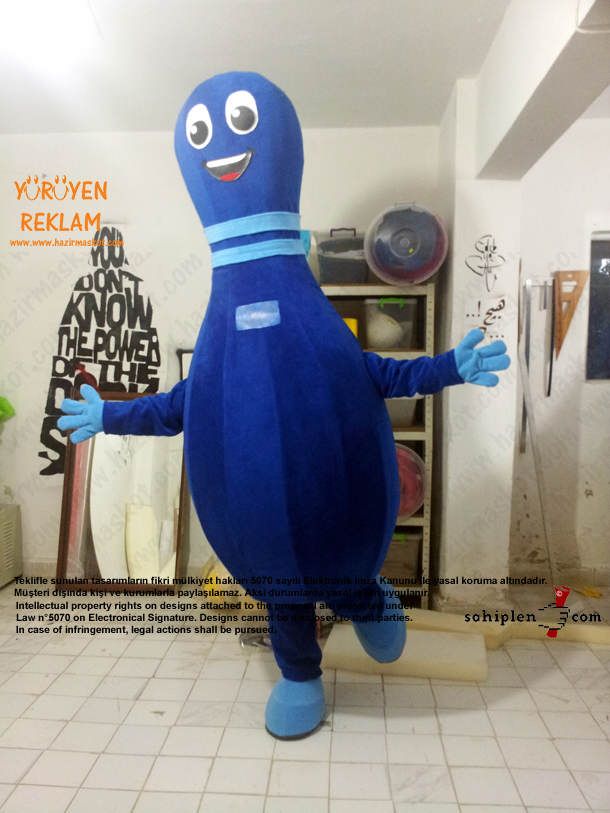 Lobut maskot kostümü maskot kostümü