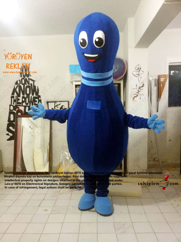 Lobut maskot kostümü maskot kostümü