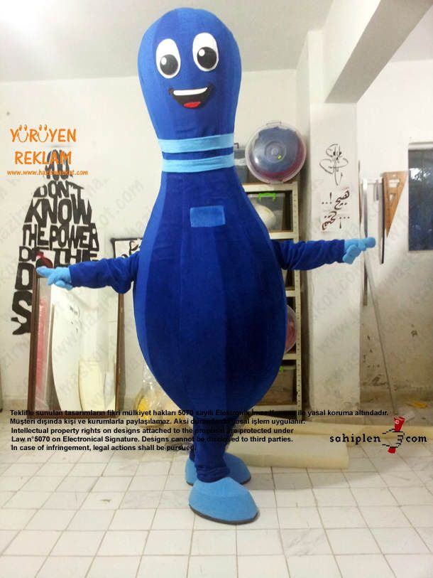 Lobut maskot kostümü maskot kostümü