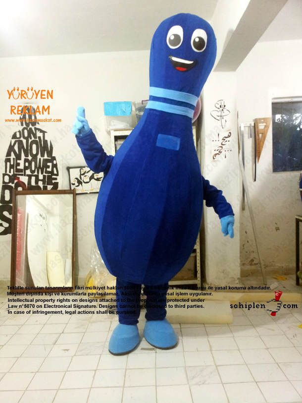 Lobut maskot kostümü maskot kostümü