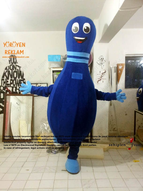 Lobut maskot kostümü maskot kostümü