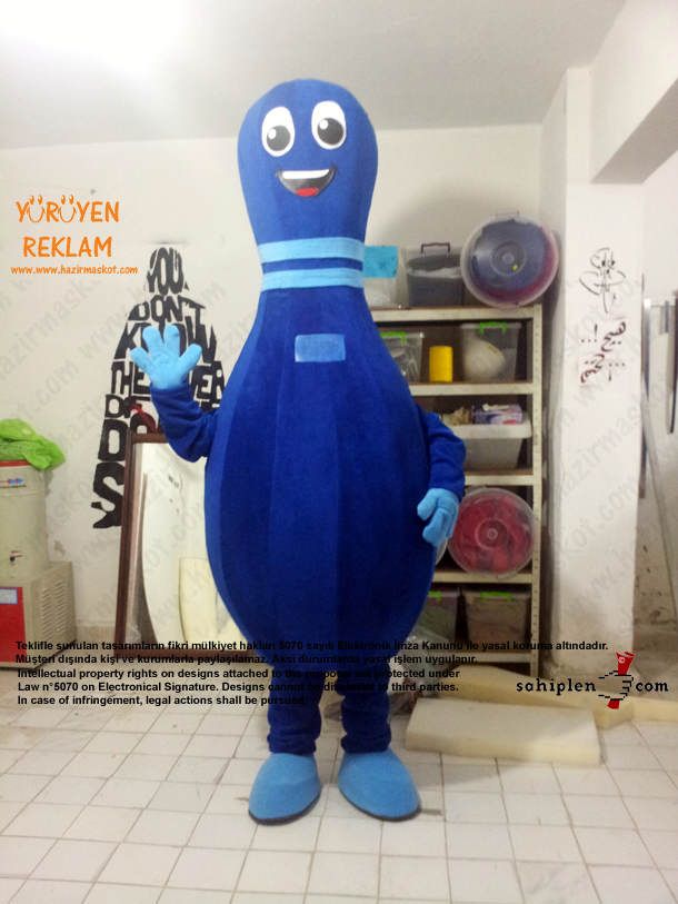 Lobut maskot kostümü maskot kostümü