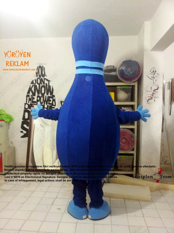 Lobut maskot kostümü maskot kostümü