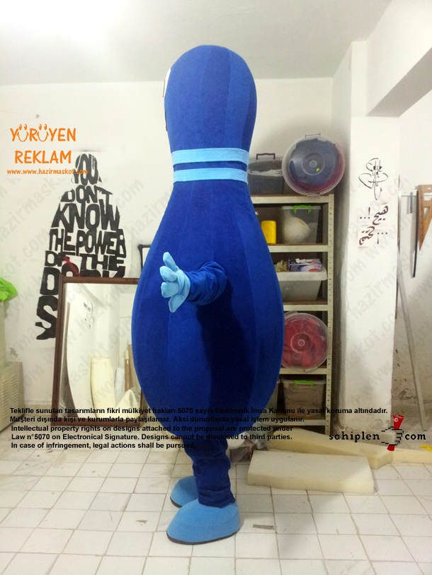 Lobut maskot kostümü maskot kostümü