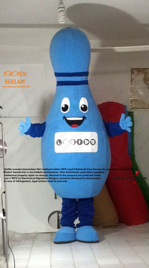 Lobut maskot kostümü maskot kostümü