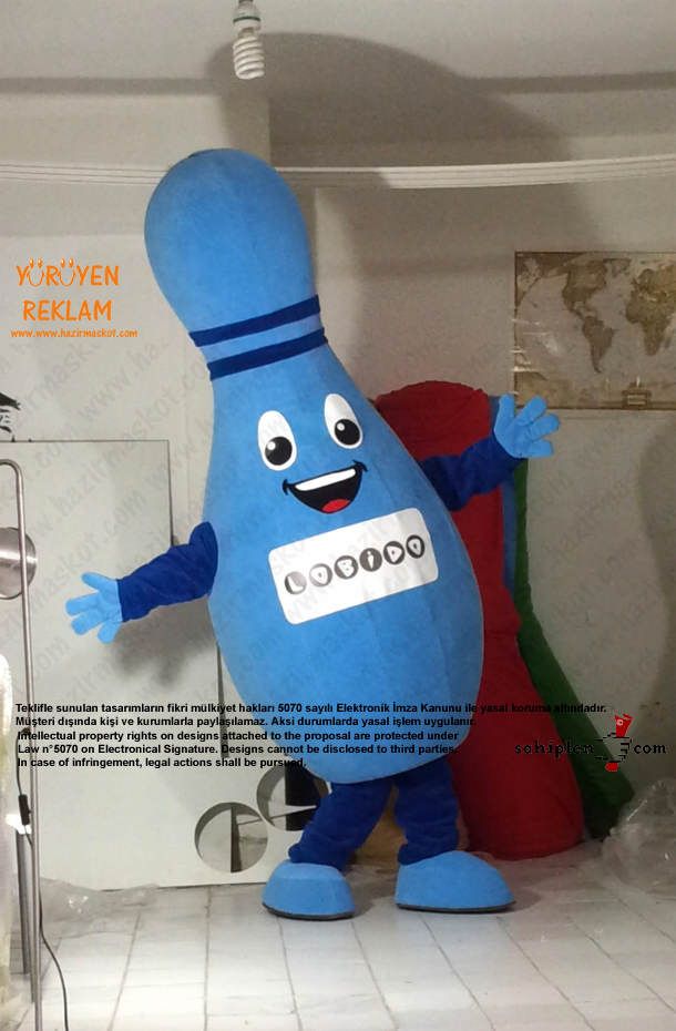 Lobut maskot kostümü maskot kostümü