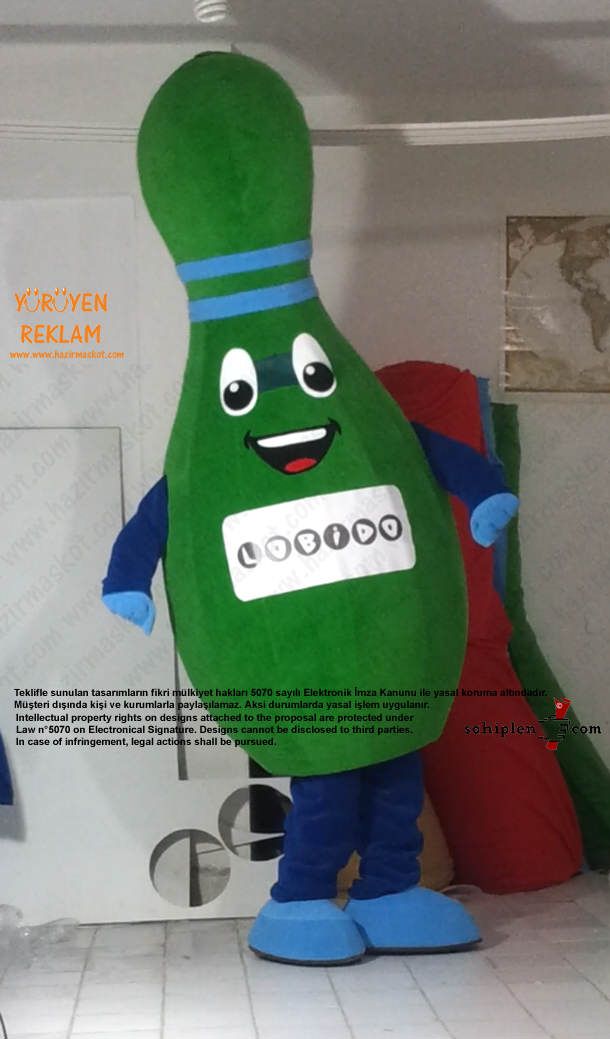 Lobut maskot kostümü maskot kostümü