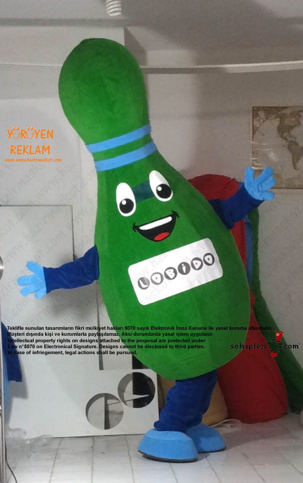 Lobut maskot kostümü maskot kostümü