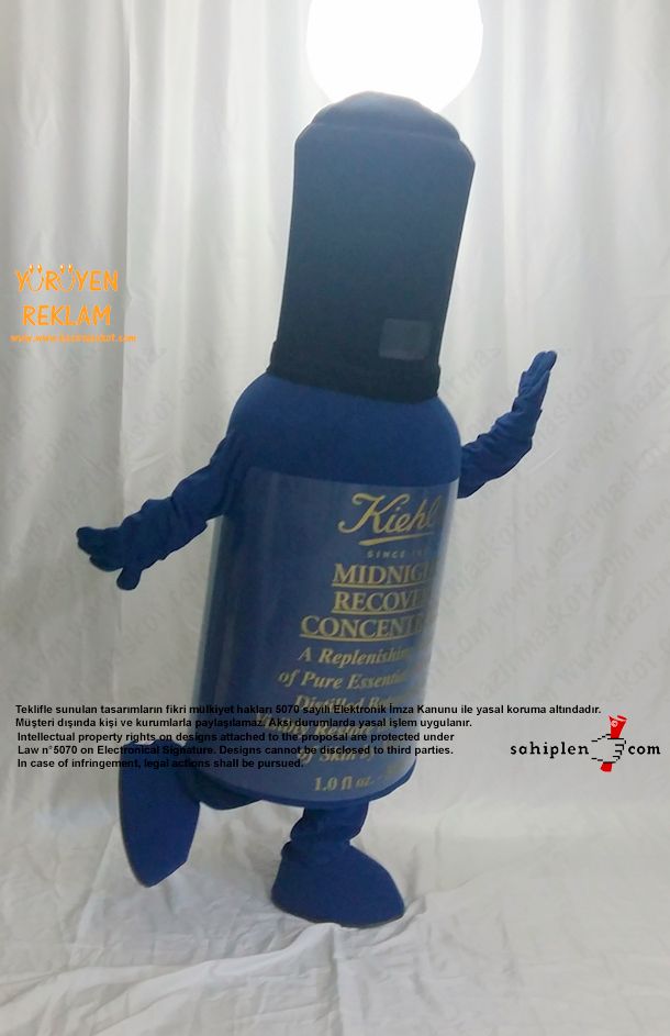 Kiehl's Şişe Maskot Kostümü / L'Oréal Türkiye maskot kostümü