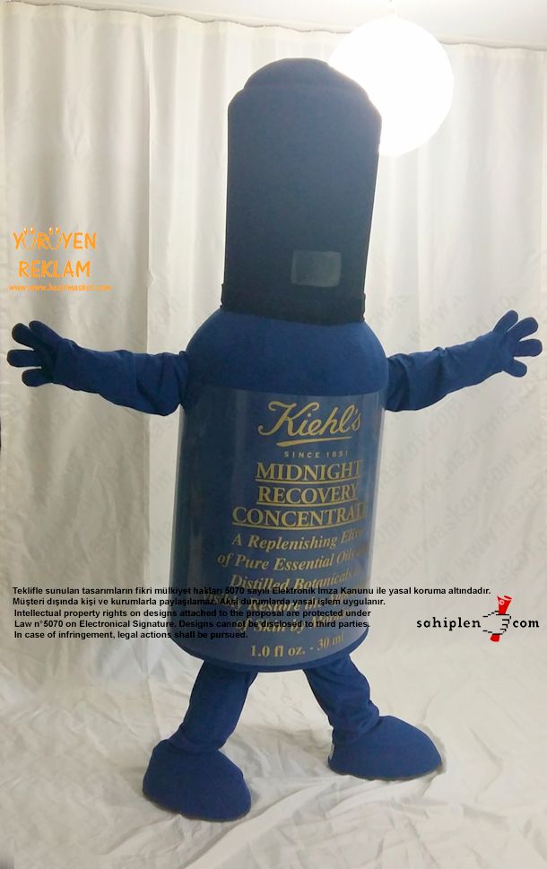 Kiehl's Şişe Maskot Kostümü / L'Oréal Türkiye maskot kostümü