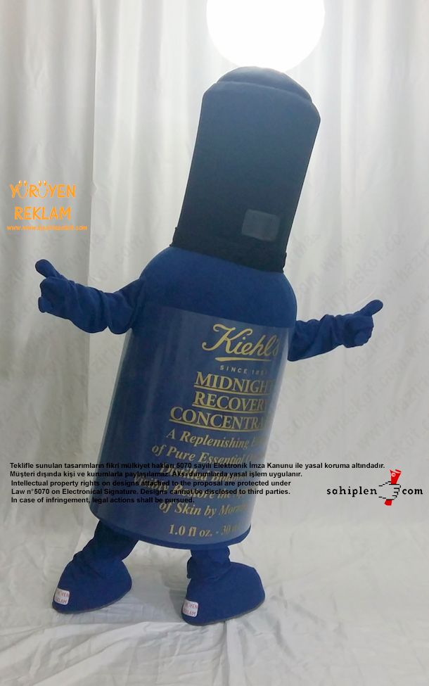 Kiehl's Şişe Maskot Kostümü / L'Oréal Türkiye maskot kostümü