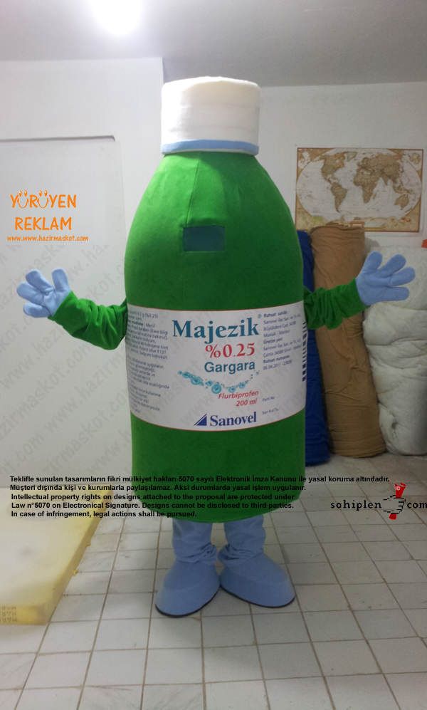 Majezik Gargara Maskot Kostümü maskot kostümü