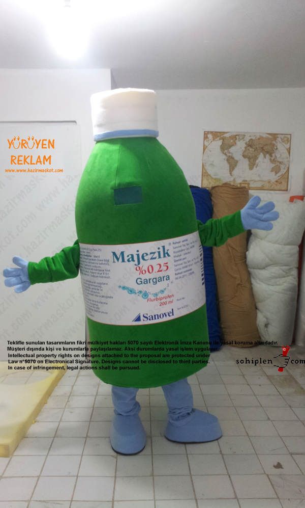 Majezik Gargara Maskot Kostümü maskot kostümü
