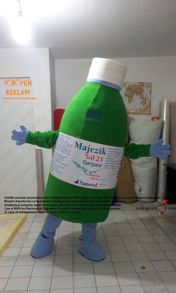 Majezik Gargara Maskot Kostümü maskot kostümü