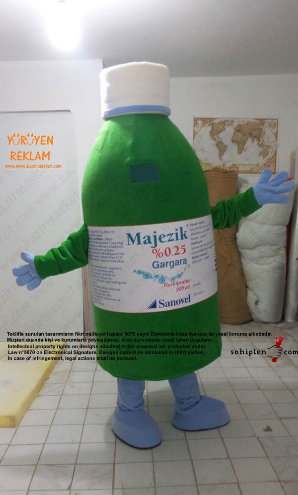 Majezik Gargara Maskot Kostümü maskot kostümü