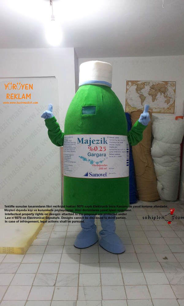 Majezik Gargara Maskot Kostümü maskot kostümü