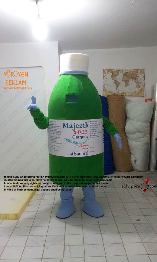 Majezik Gargara Maskot Kostümü maskot kostümü