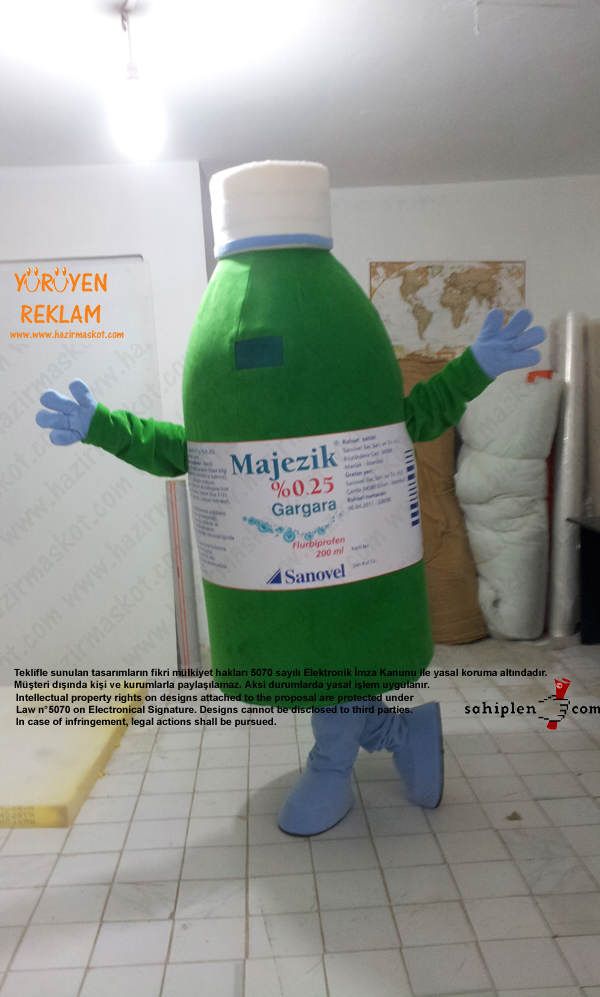 Majezik Gargara Maskot Kostümü maskot kostümü