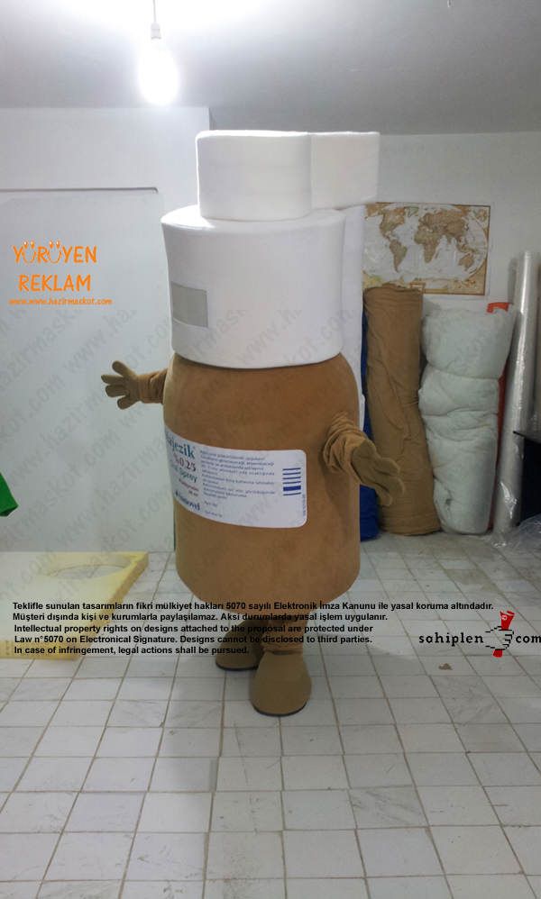 Majezik Sprey Maskot Kostüm maskot kostümü