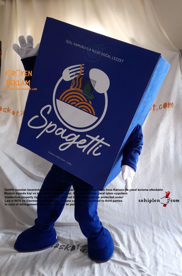 Makarna Maskot Kostümü / Pazarama maskot kostümü