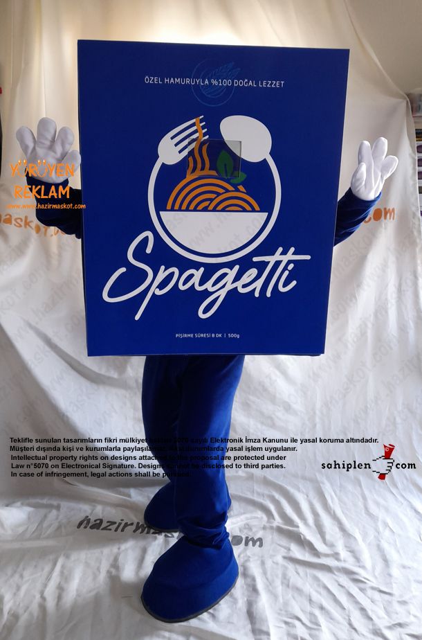 Makarna Maskot Kostümü / Pazarama maskot kostümü