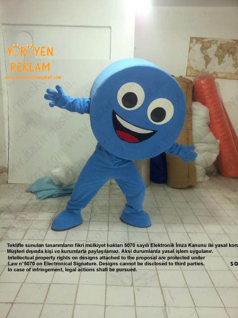 Mavi Kapak Maskotu / İzmir maskot kostümü