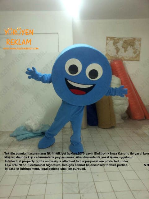 Mavi Kapak Maskotu / İzmir maskot kostümü
