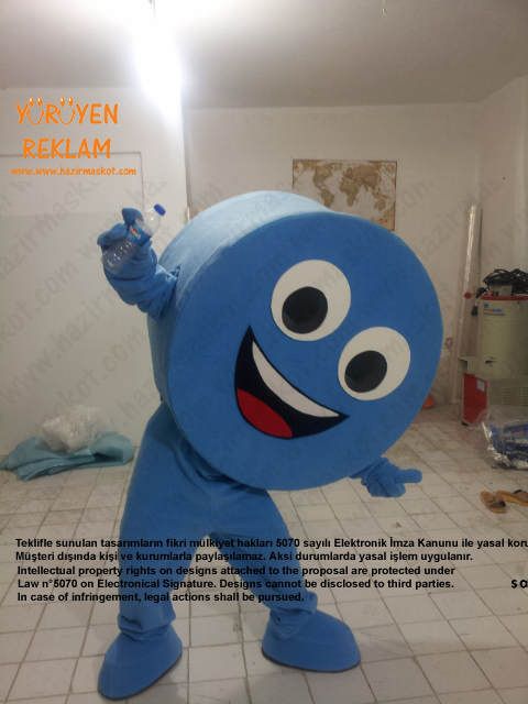 Mavi Kapak Maskotu / İzmir maskot kostümü