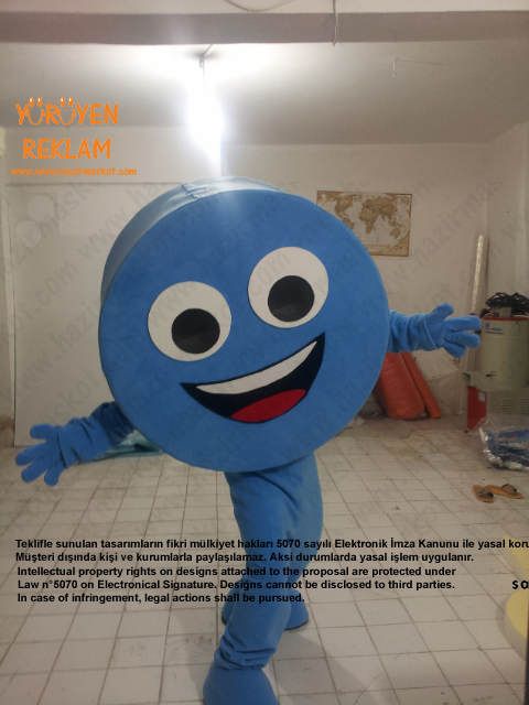 Mavi Kapak Maskotu / İzmir maskot kostümü