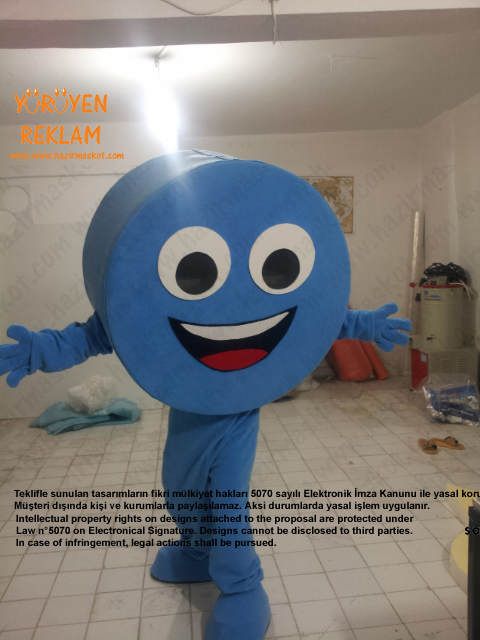 Mavi Kapak Maskotu / İzmir maskot kostümü