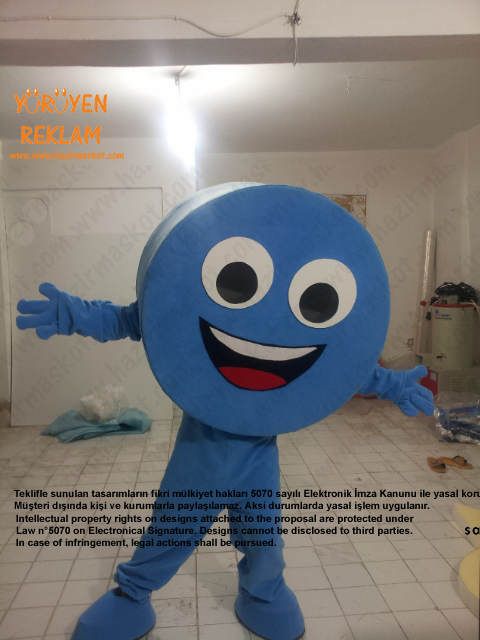 Mavi Kapak Maskotu / İzmir maskot kostümü