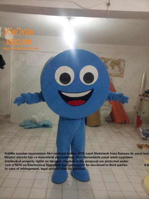 Mavi Kapak Maskotu / İzmir maskot kostümü