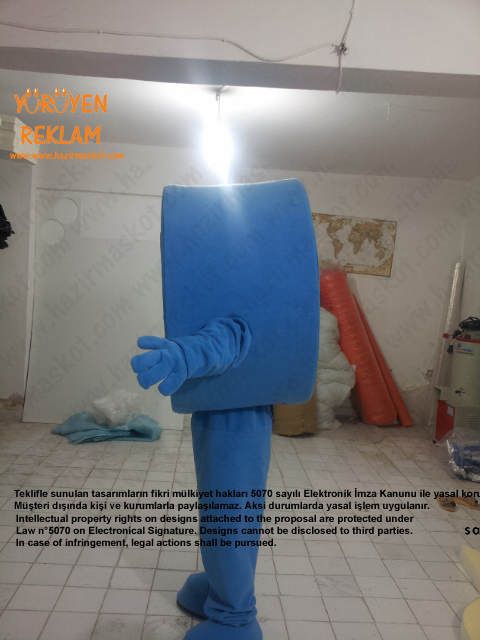 Mavi Kapak Maskotu / İzmir maskot kostümü