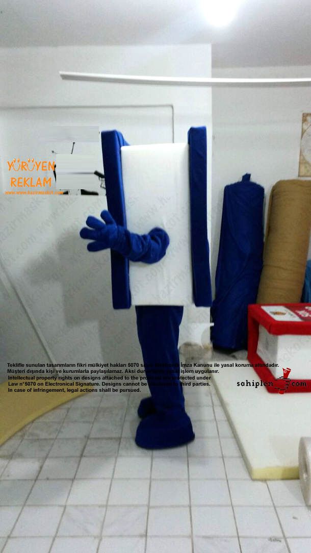 Kitap Adam Maskot maskot kostümü