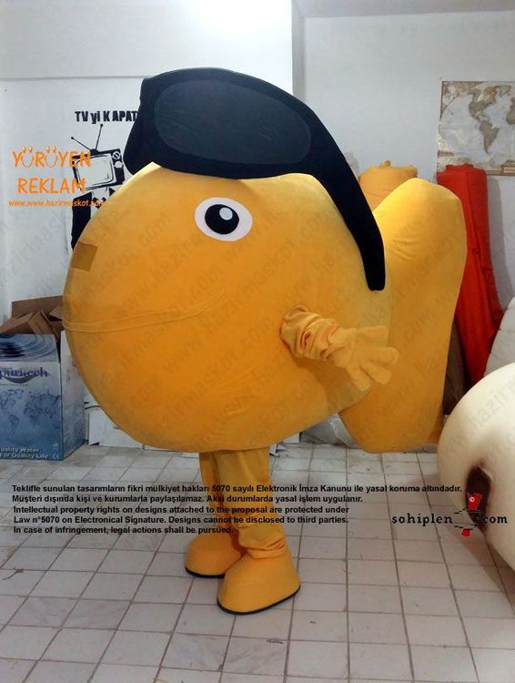 Balık Maskotu / Lübnan maskot kostümü