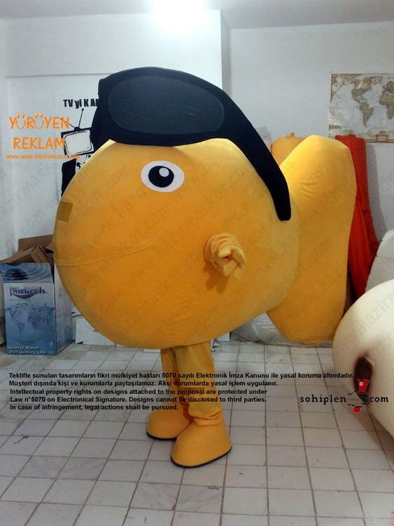 Balık Maskotu / Lübnan maskot kostümü