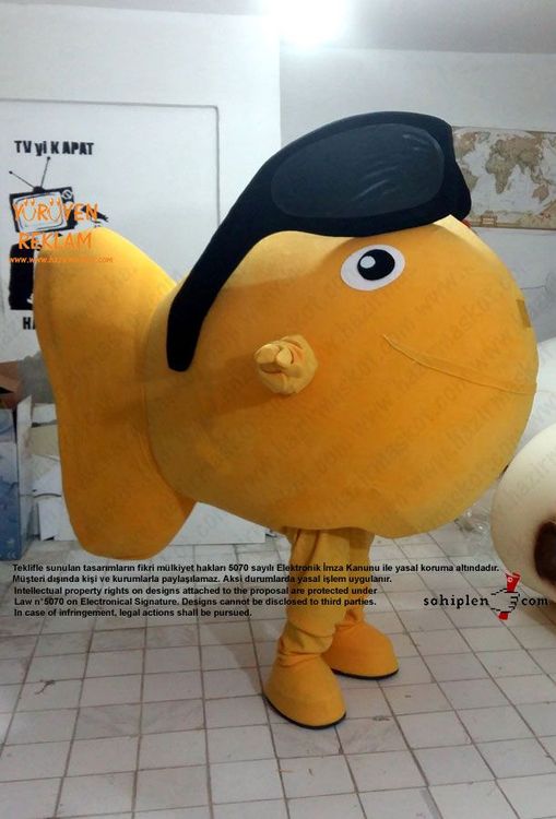 Balık Maskotu / Lübnan maskot kostümü