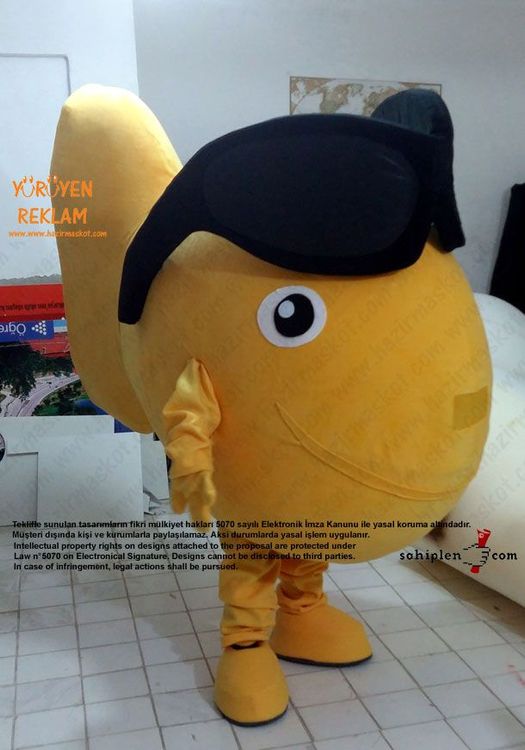 Balık Maskotu / Lübnan maskot kostümü