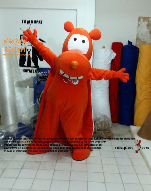 CNR Expo Ayı Maskot Kostümü maskot kostümü