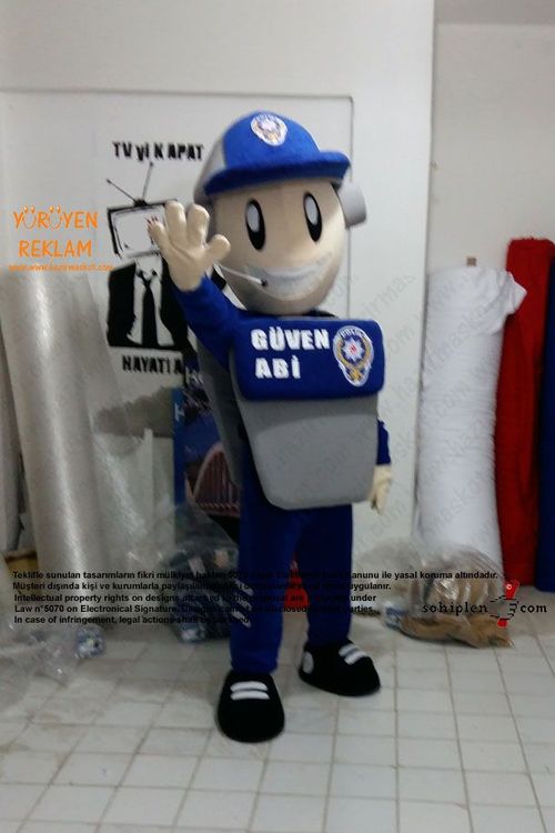 Polis Maskot / Güven Abi / Kanka Polis / Kırşehir Emniyet Müdürlüğü maskot kostümü