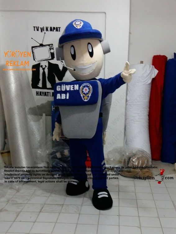 Polis Maskot / Güven Abi / Kanka Polis / Kırşehir Emniyet Müdürlüğü maskot kostümü