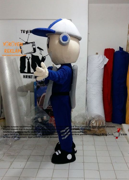 Polis Maskot / Güven Abi / Kanka Polis / Kırşehir Emniyet Müdürlüğü maskot kostümü