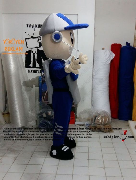 Polis Maskot / Güven Abi / Kanka Polis / Kırşehir Emniyet Müdürlüğü maskot kostümü