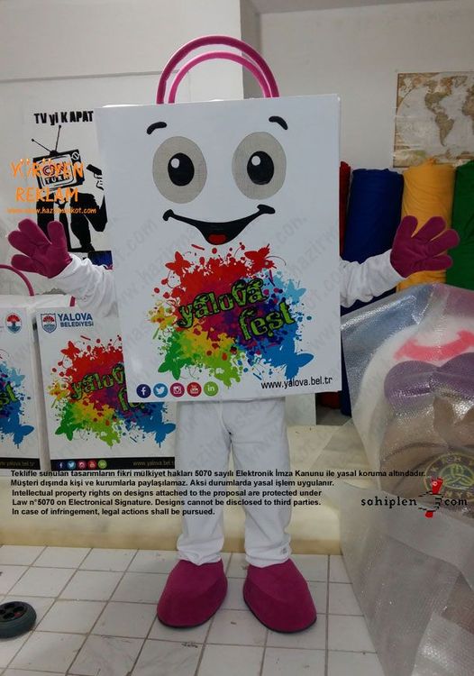 Yalova Alışveriş Festivali Çanta Maskot maskot kostümü