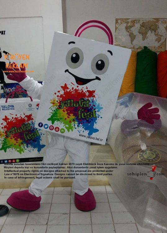Yalova Alışveriş Festivali Çanta Maskot maskot kostümü
