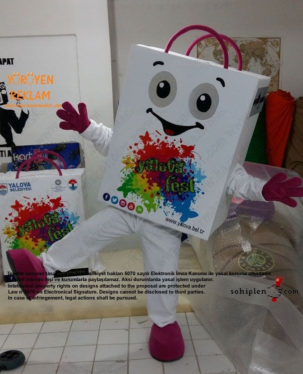 Yalova Alışveriş Festivali Çanta Maskot maskot kostümü