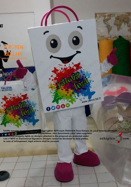 Yalova Alışveriş Festivali Çanta Maskot maskot kostümü
